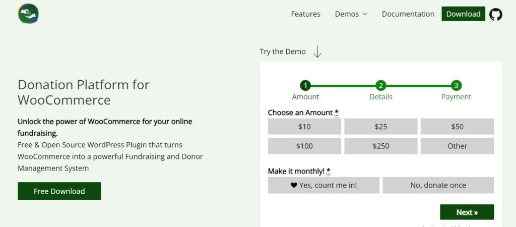Donation Platform for WooCommerce