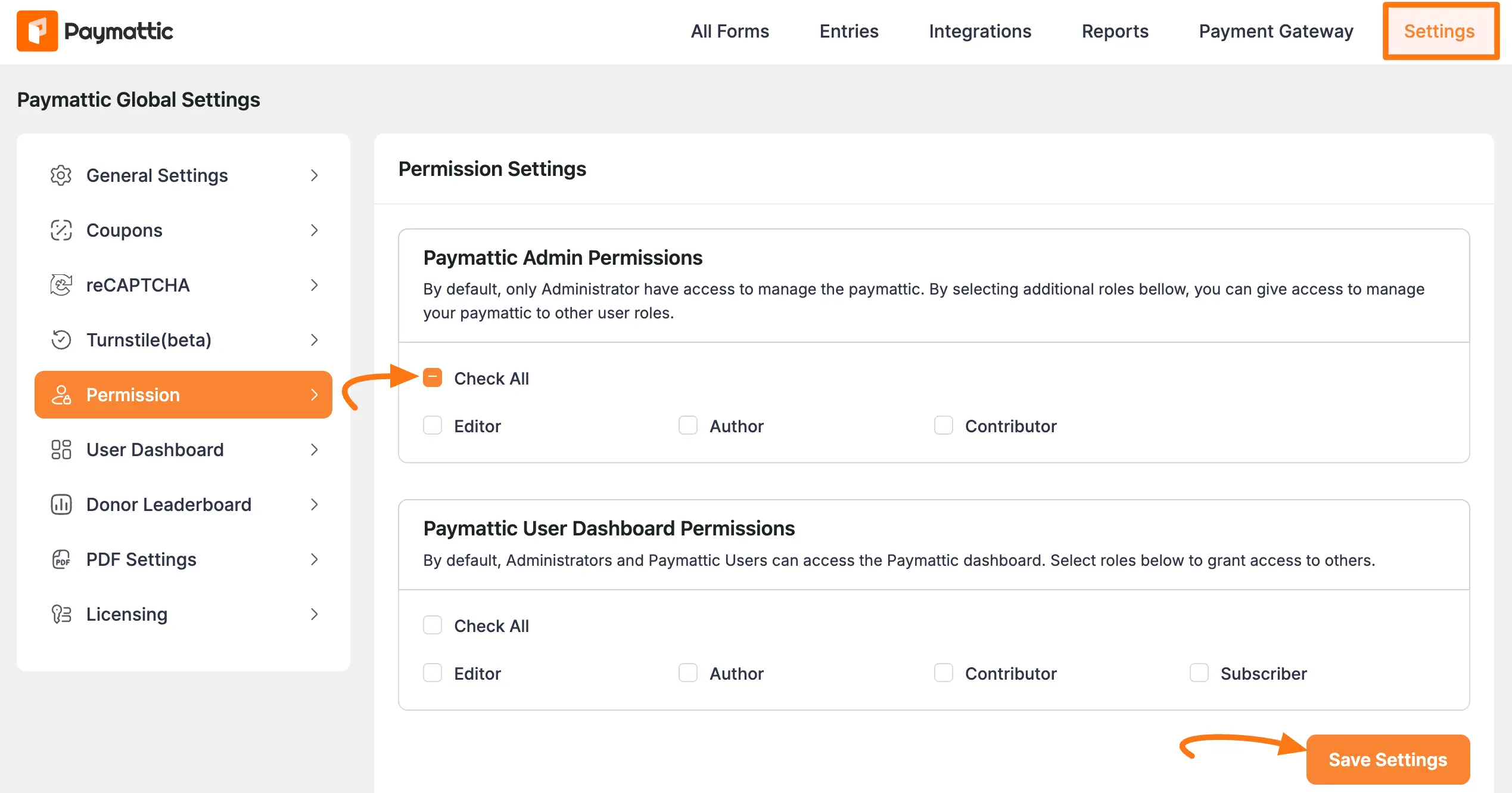 Paymattic admin dashboard