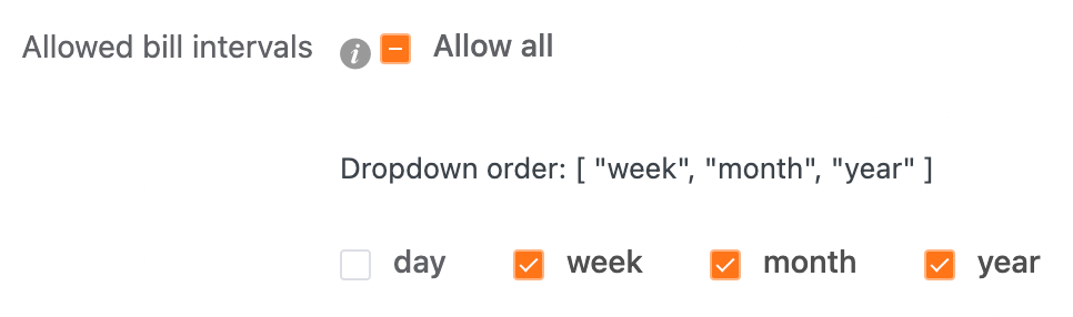 Customized billing interval - Paymattic - WordPress donations