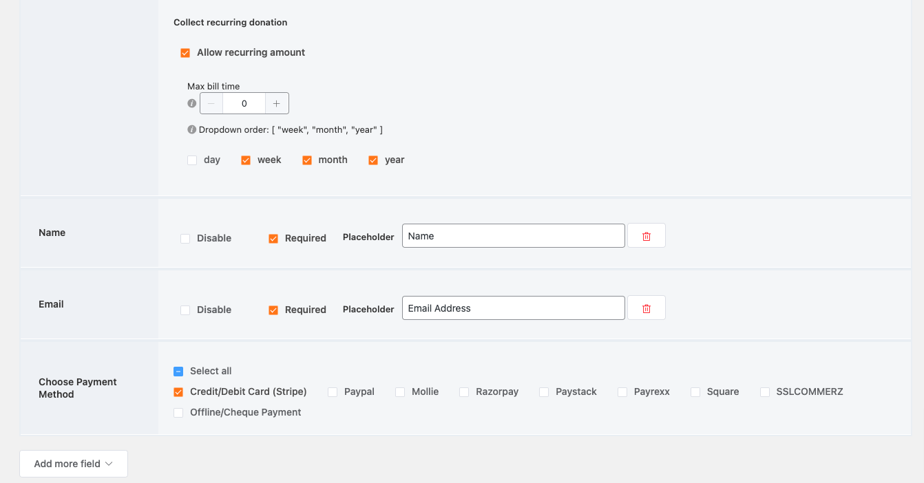 Form Generator, Donate Form Template