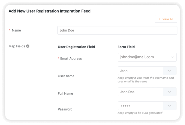 User Registration