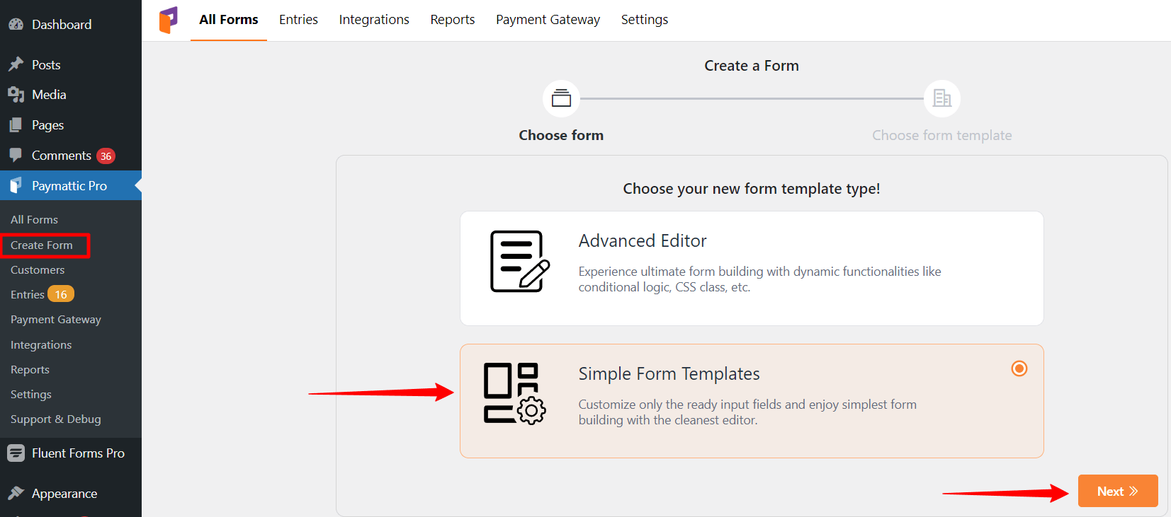 Simple Form Templates