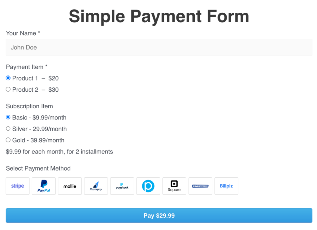 Simple-payment-form
