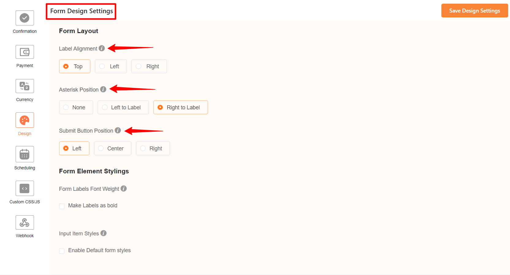 Form Layout