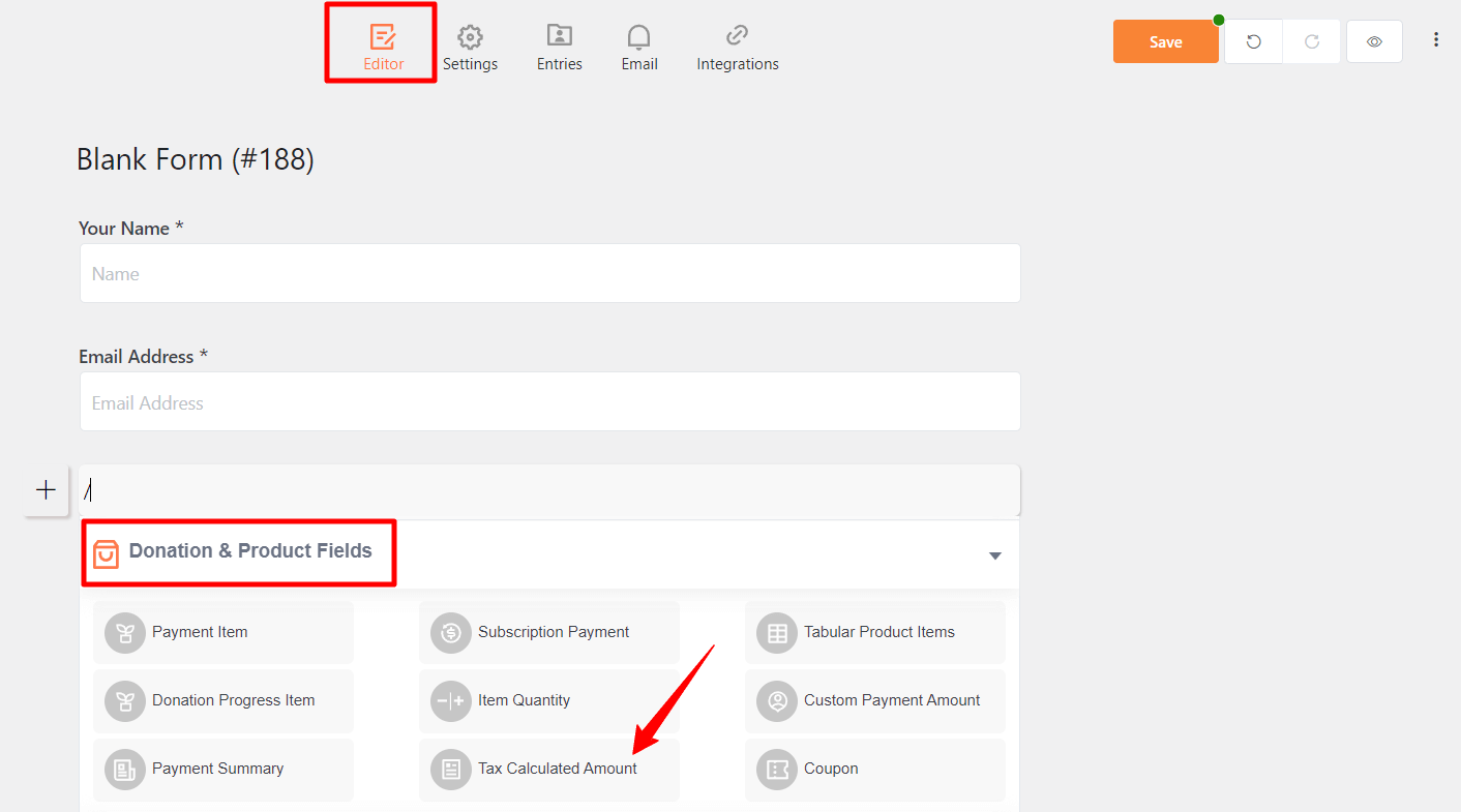 Tax Calculated Amount