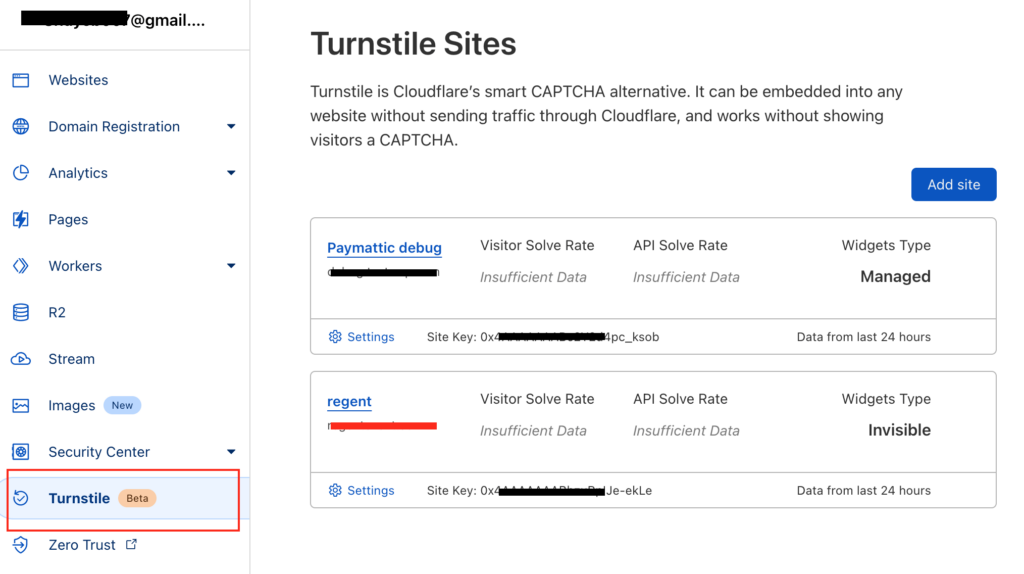 Cloudflare Turnstile security