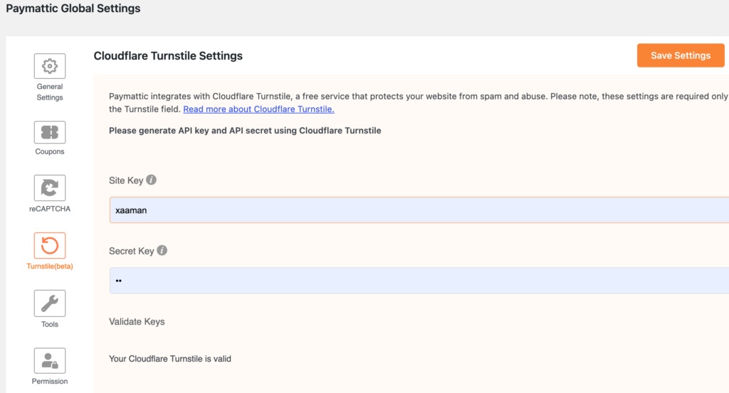 Cloudflare Turnstile security