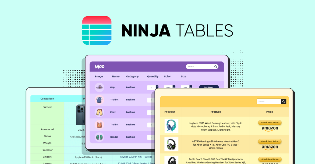 Ninja Tables