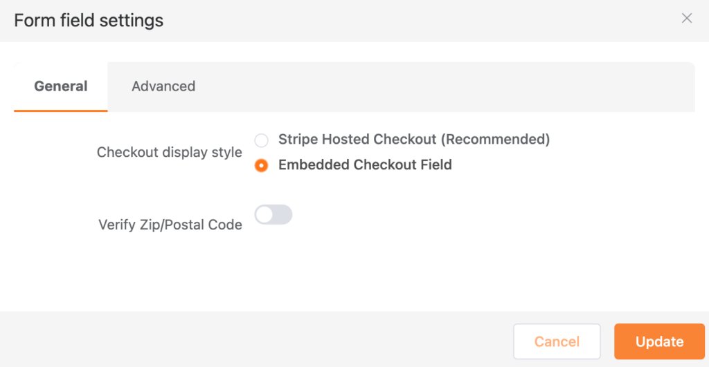 Stripe checkout