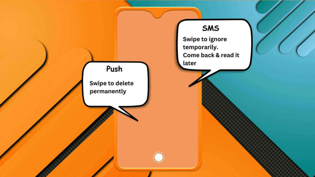 SMS notification vs push notification