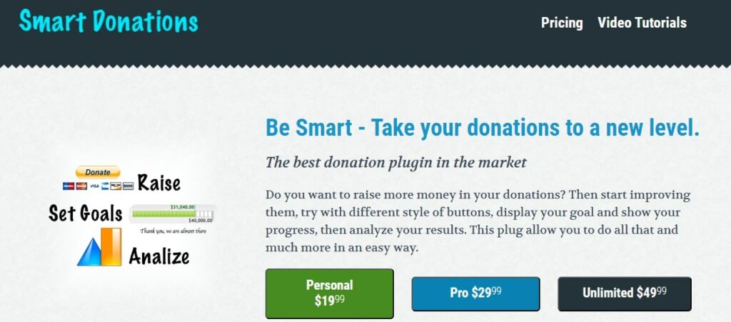 smart donation plugin for WordPress