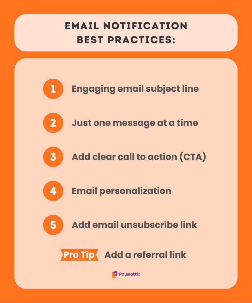 email notification best practices