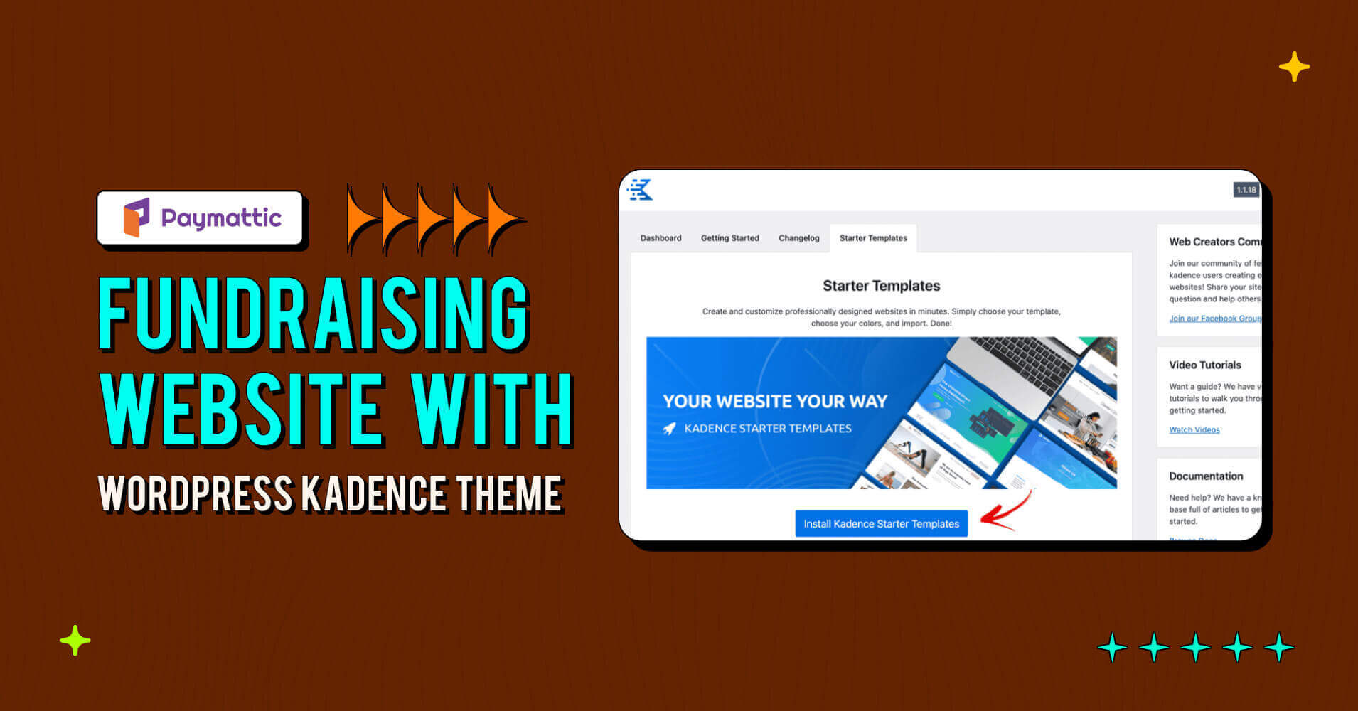 how to create a fundraising website with WordPress