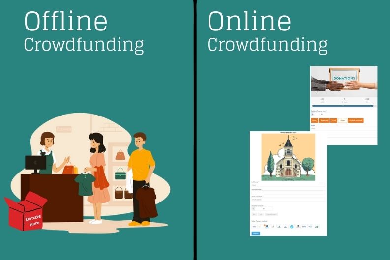 offline crowdfunding vs online crowdfunding