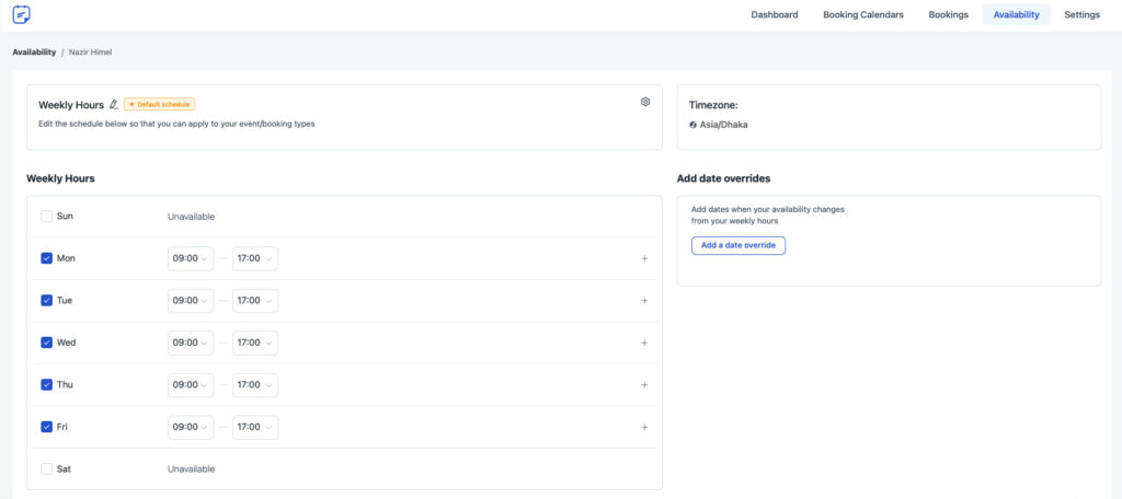 how to create individual booking calendars with wordpress plugin