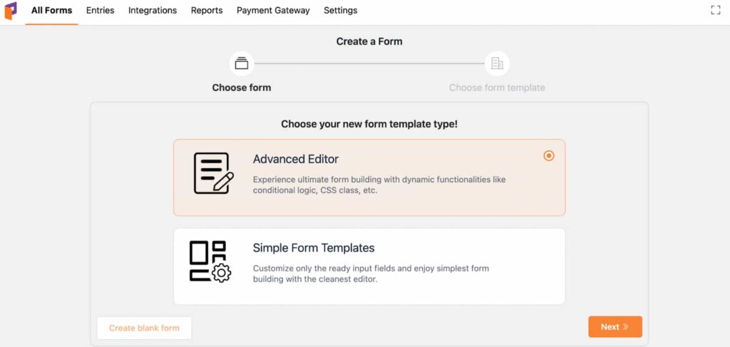 payment form to accept payments online