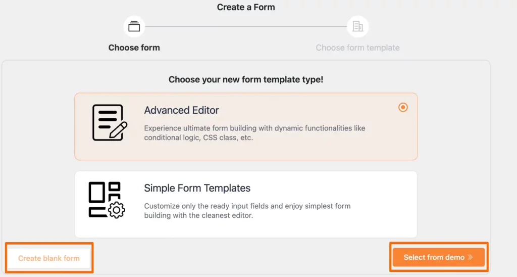 create form with paymattic