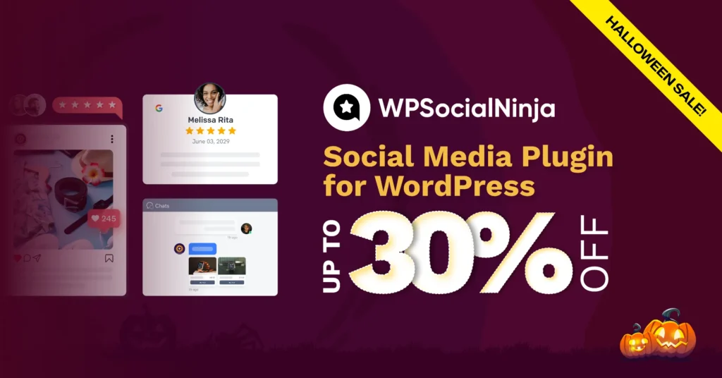 WP social ninja halloween offer