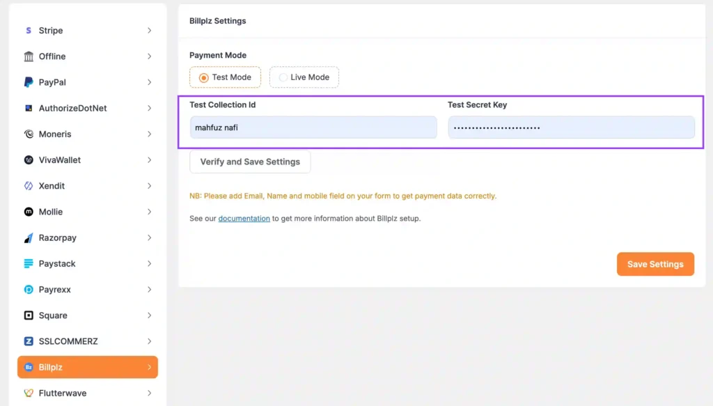 BillPlz payment gateway integration in WordPress