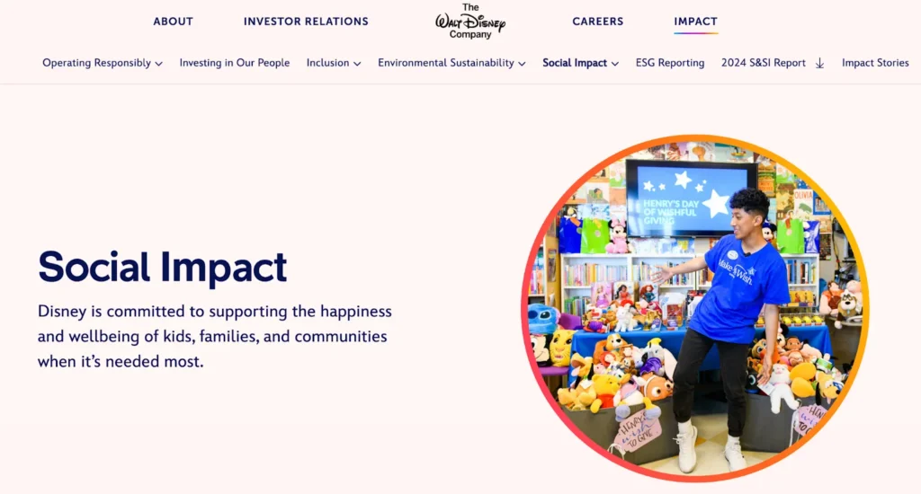 Disney nonprofit donation
