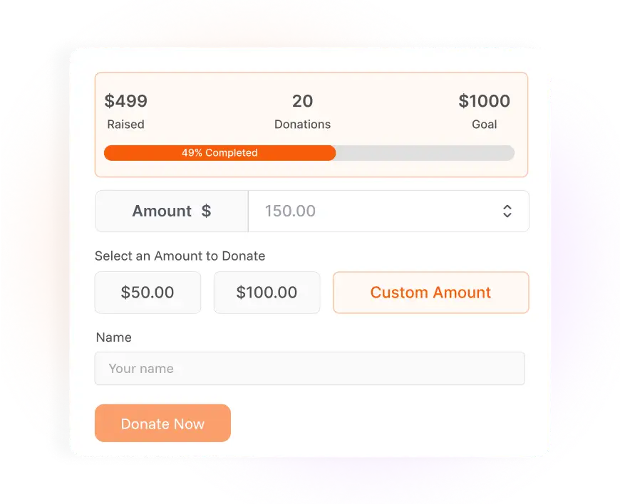 Free Donation Progress Bar