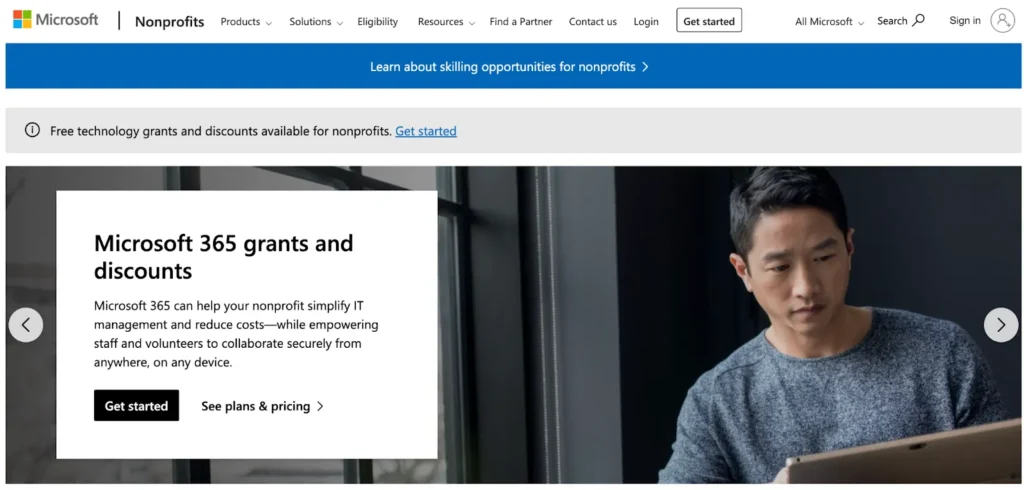 Microsoft nonprofit donations