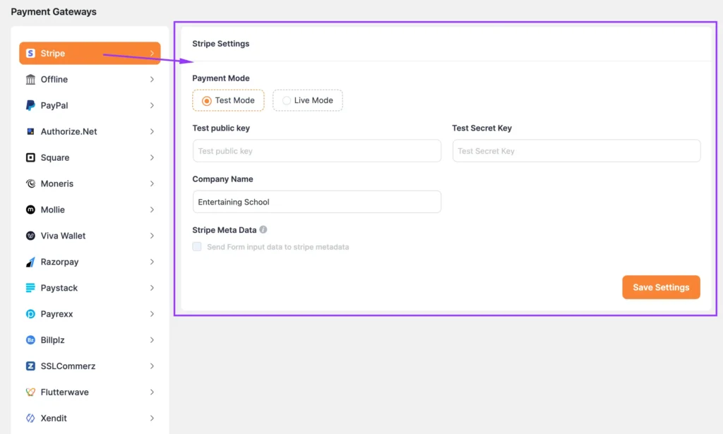 stripe payment gateway integration in wordpress