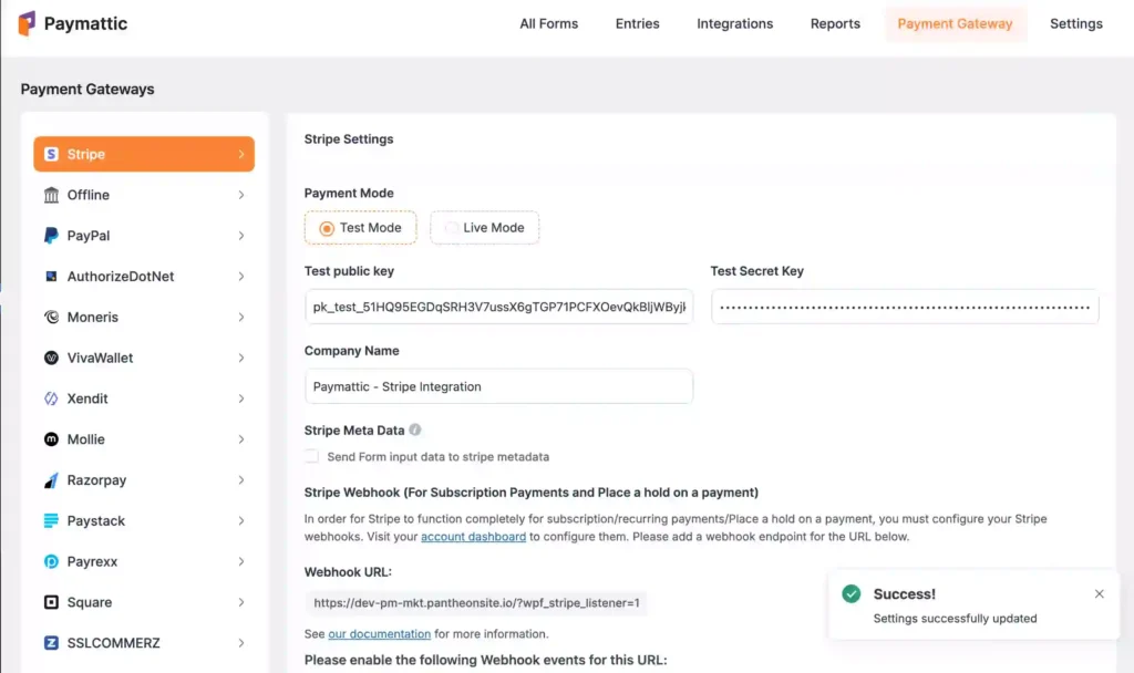 stripe payment gateway