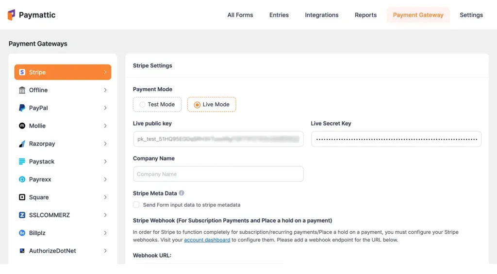 Configure payment gateways Configure payment gateways