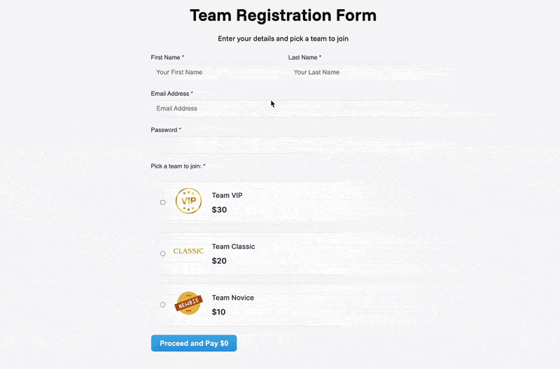Testing the registration payment system on WordPress Testing the registration payment system on WordPress