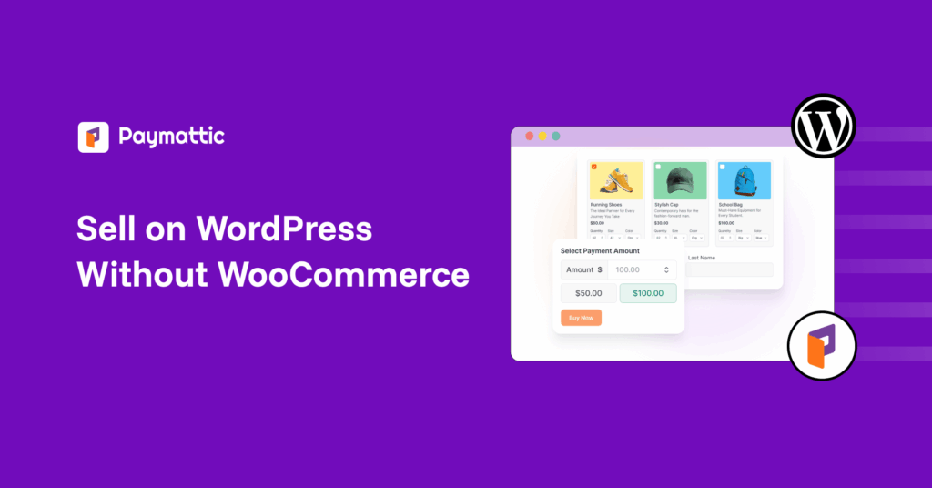 sell on WordPress without WooCommerce