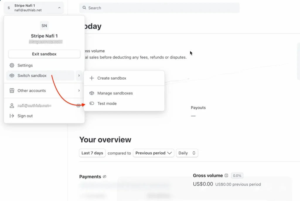 stripe dashboard for testing card numbers