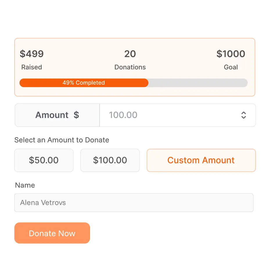 donation progress bar