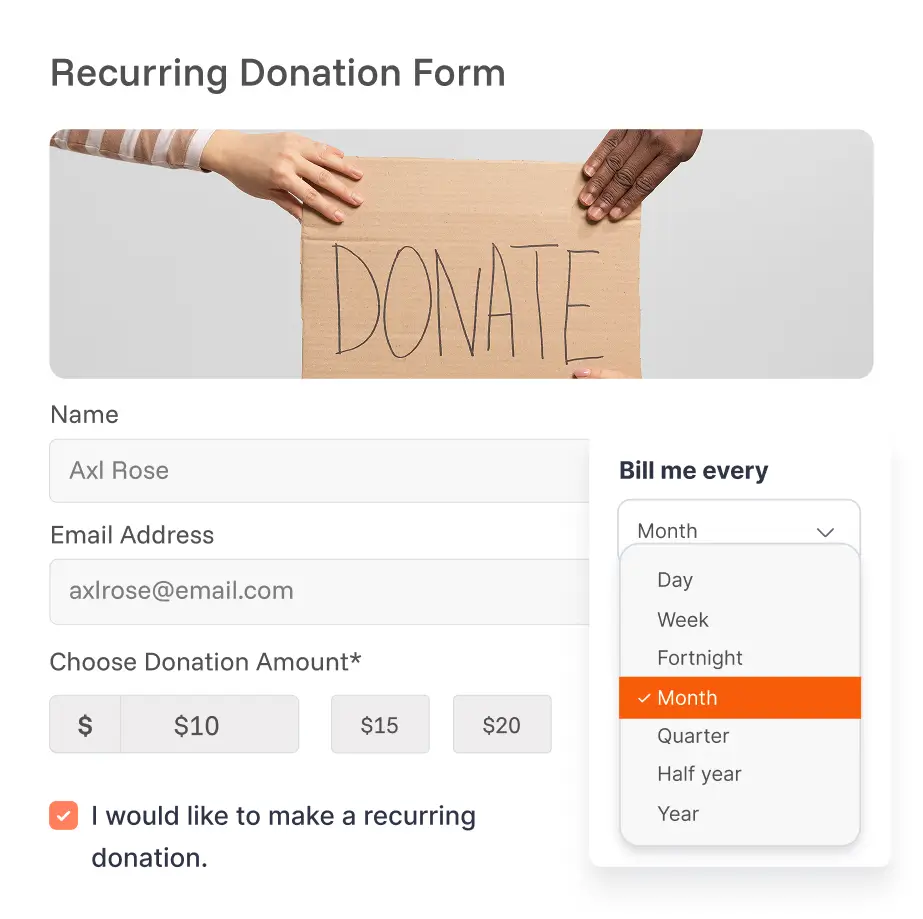 recurring donations