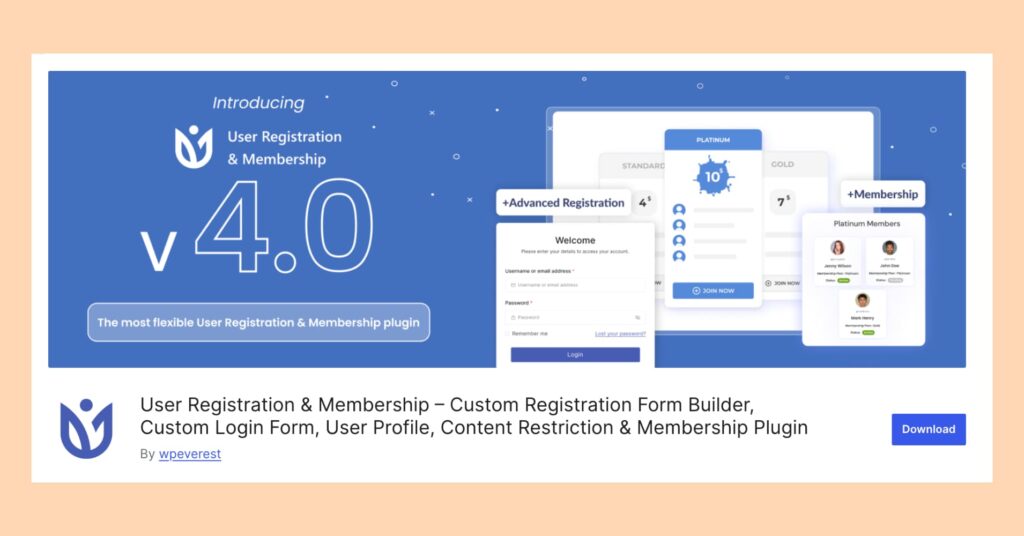 user registration