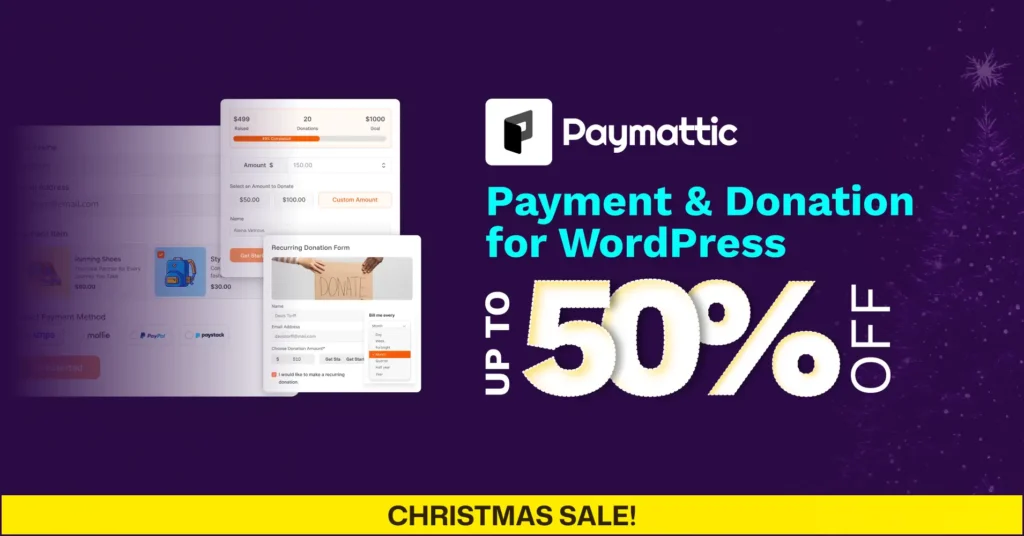 paymattic christmas banner