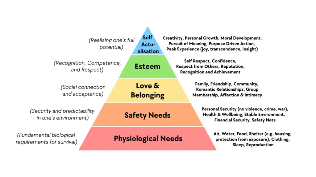 maslow's hierarchy of needs