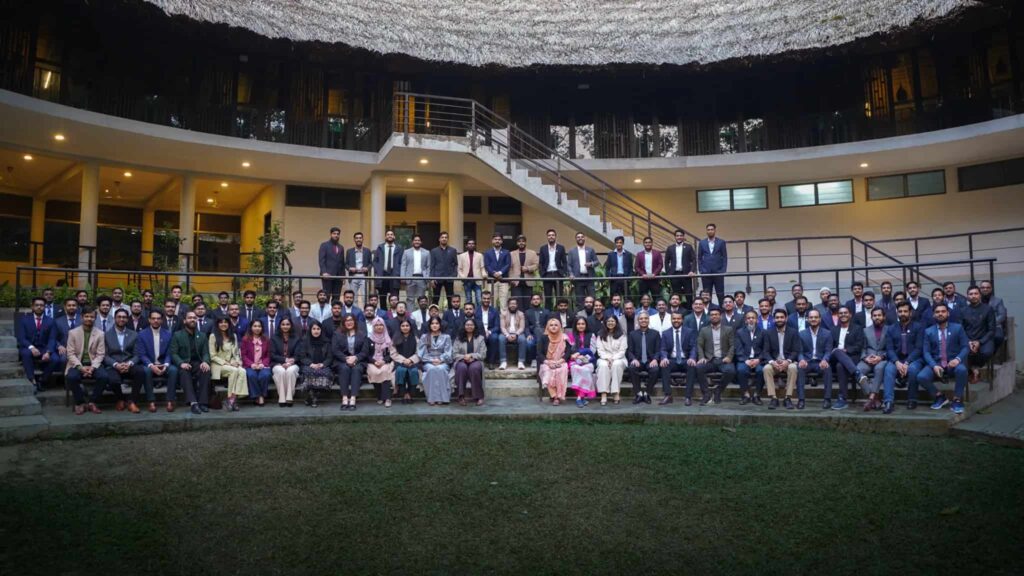 official team photo suited