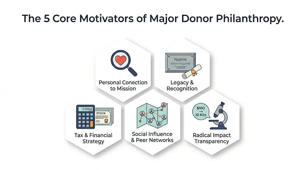 major donor fundraising core motivators