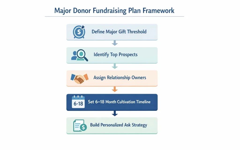 major donor fundraising plan