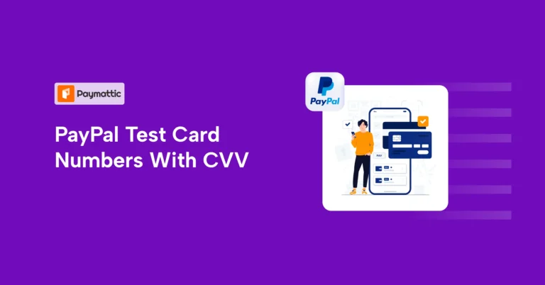 paypal test card numbers with cvv