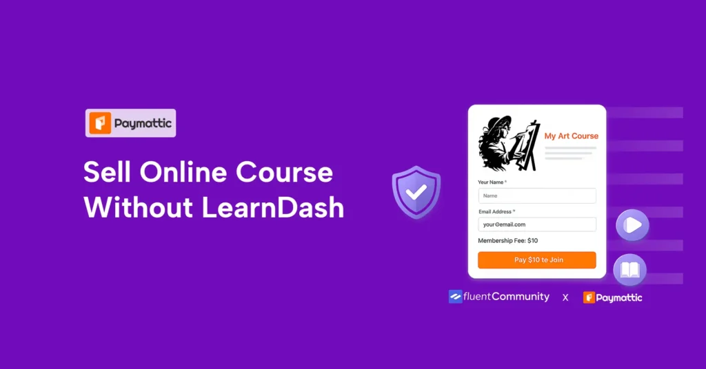 sell online course on WordPress without Learndash