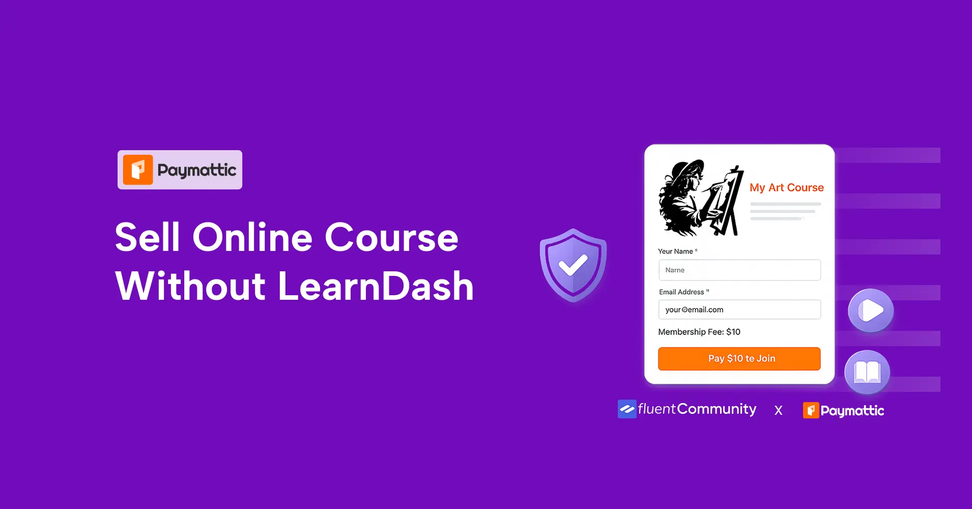 sell online course on WordPress without Learndash